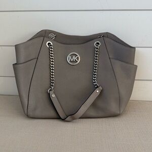 Michael Kors Silver Shoulder Bag